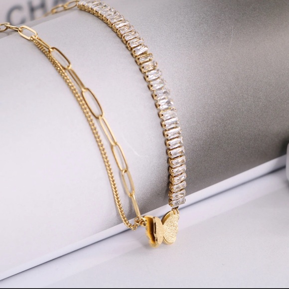 COPY - Double Layer Tennis Chain Bracelet - Picture 4 of 5